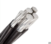 0.6/1KV conducteur aérien en aluminium groupé par antenne 4x35mm2 NFA2X catégorie de câbles et de fils torsadés autoportants
