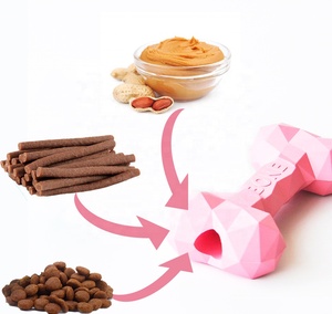 Juguete Masticable para Perros de Goma Natural con Forma de Hueso de Diamante, con Función de Dispensador de Comida, Sabor <span class=keywords><strong>Vallina</strong></span>, para Uso en Interiores, Todos los Tamaños - Product Image 4