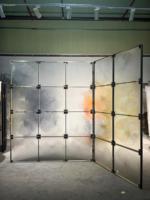 Pièces suspendues en verre massif imperméable, texture givrée, blocs décoratifs pour la décoration des salles de bain et des zones humides, décoration murale intérieure