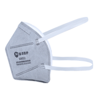 Masque facial jetable pliable 5 plis en tissu non tissé anti-poussière, fabriqué sur mesure par un fabricant professionnel, marque JIHUA