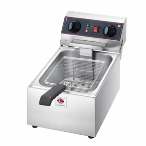 New 17L Commercial Electric Fryer Tabletop with Timer for Chicken and French Fries for Home and Restaurant Use