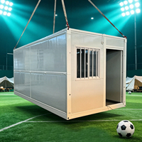 Casa Prefabricada Modular Económica y Resistente, Portátil, Plegable, Tipo Contenedor, con Panel Sándwich, para Escuela u Oficina