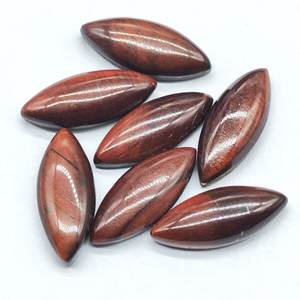 <b>Red</b> Tigereye 15x6mm Horse Eye Cut Cabochon Jewelry Setting - Product Image 3