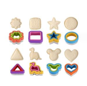 Flower Dinos Circle Mickey Sandwich Cutter and Sealer Bread Sandwiches Maker para Kids Bento Box - Product Image 2