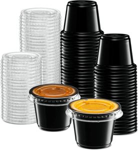 ถ้วยซอสพลาสติกแบบกลมขนาด 35 มล. สำหรับใส่ซอสแบบซื้อกลับบ้าน - Product Image 1