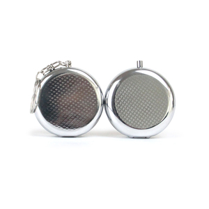 Ensemble porte-pilules rond en métal portable et cendrier de poche porte-clés, souvenir de Benidorm, boîte à comprimés à 3 compartiments, cadeau de voyage pour fumeur - Product Image 4