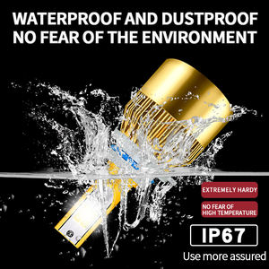 Fábrica al por mayor haz puntual blanco amarillo luz C6 LED faro 9005 LED faros bombilla - Product Image 6