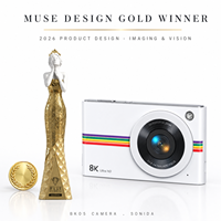 SONIDA BK05 MUSE DESIGN GOLD WINNER 8K 96MP Appareil photo ultra-fin 11,8 mm 1300 mAh Zoom 16x Stabilisation électronique Mise au point automatique rapide