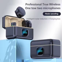 Micrófono Inalámbrico con Clip Magnético, Micrófono Inalámbrico con Reducción de Ruido, Micrófono Dual para Grabación de Video, Micrófono para Transmisión en Vivo