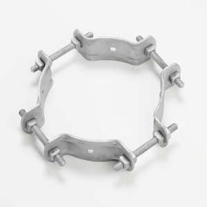 Banda ajustable Quan Pham para postes de 7-1/2 a 12 pulgadas de diámetro, galvanizada según ASTM A-153, para sujeción de postes e insuladores. - Product Image 5