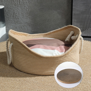 New four seasons universal rope knitting cradle nest large space <b>cat</b> nest dog nest handmade summer knitting <b>cat</b> <b>scratch</b> <b>board</b> ne - Product Image 4