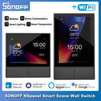 SONOFF NSPanel Saklar Dinding Suasana Pintar, EU/US Wifi Saklar Tampilan Termostat Pintar Kontrol Semua Dalam Satu untuk Alexa Google Home