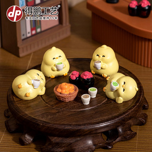 ดีพี แฮปปี้ ชิคชุดเฟอร์นิเจอร์จิ๋วเรซิ่นตกแต่งบ้านตุ๊กตาสำหรับห้องเด็กเครื่องประดับตั้งโต๊ะ - Product Image 3