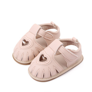 Sandalias de verano para niñas pequeñas, suela de <span class=keywords><strong>goma</strong></span> informal, antideslizante, transpirable, zapatos para bebés recién nacidos, Pre Walker - Product Image 6