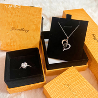 YUANQI Logo personnalisé bijoux de mode boîte-cadeau chaîne Bracelet collier bague boucles d'oreilles petits bijoux emballage couverture boîtes en papier