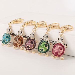 Women Bag Sea Animal Metal Key Chains Pendant Cute Crystal Rhinestone <b>Keychains</b> Turtle Keychain Fashion Women Bag Accessories - Product Image 1