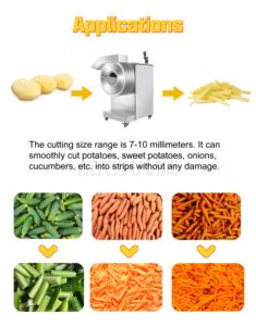 Высокоэффективная машина для резки моркови, сенсорная панель управления, машина для картофеля фри по отличной цене - Product Image 6
