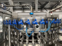 Machine de remplissage robuste pour jus gazeux industriels, station de mise en conserve de liquides haute précision avec interface PLC et contrôle numérique