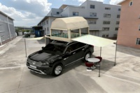 Tente gonflable personnalisée en PVC pour voiture, idéale pour le camping, installation rapide, tente de toit confortable avec rideau de douche