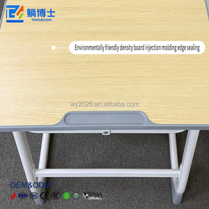 โต๊ะและเก้าอี้รูปตัว C สำหรับครูและนักเรียน พร้อมลิ้นชักโครงเหล็ก - Product Image 5