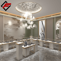 Comptoir d'exposition LED personnalisable avec finition peinte pour magasins de beauté, parfumeries, et boutiques de perruques – Vitrine en verre trempé