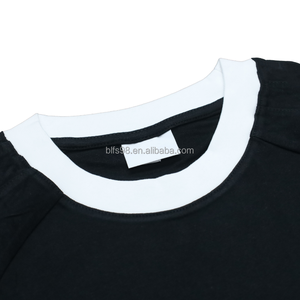 Camiseta de algodón oversize para hombre con estampado de letras '85', manga raglán y cuello redondo, estilo casual y ajuste tipo jersey - Product Image 5