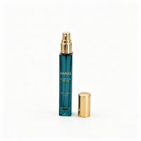 Botella de Perfume Cuadrada de Vidrio de 10 ml, Recargable, con Tapa de Rosca, Color Personalizado, Logotipo OEM, para Fragancias, Bruma Corporal, Kit de Viaje