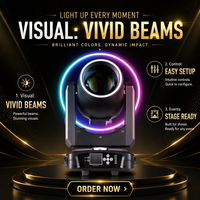 230W Beam Moving Head Light RGB LED Bühnenscheinwerfer DMX512 Rotierender Aluminiumkörper für Disco Club Live-Streaming