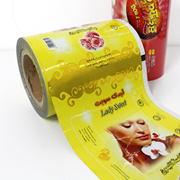 Sac en papier d'aluminium imprimé personnalisé pour sac d'emballage de collation en rouleau Stock en rouleau emballage flexible film en rouleau imprimé