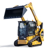 Chargeuse compacte SANY 4,68T avec moteur Yanmar pour la manutention de matériaux de construction et la rétrocaveuse de tracteur