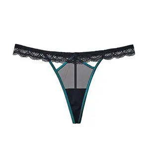 Culotte tanga Sexy en dentelle pour femmes, sous-vêtements transparents et respirants, nouvelle collection