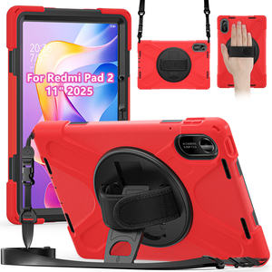 Fundas Resistentes para Tablet <span class=keywords><strong>Redmi</strong></span> <span class=keywords><strong>Pad</strong></span> 2 2025 de 11 Pulgadas, Resistentes, de <span class=keywords><strong>3</strong></span> Capas, con Rotación de 360 Grados, Soporte, Correa de Mano y Correa para el Hombro - Product Image 1