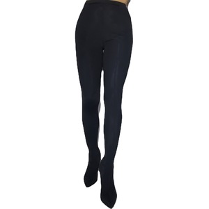 Conjunto de ropa de manopla negra Sexy para mujer, <span class=keywords><strong>botas</strong></span> de tacón de cuña hasta la rodilla elásticas <span class=keywords><strong>con</strong></span> forro de malla, pantalones Legging de estilo occidental - Product Image 4