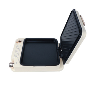MITCMOLARD Cuisinière Électrique 2-en-1 Plaque de Cuisson et Marmite Combinées en Acier Inoxydable <span class=keywords><strong>avec</strong></span> Revêtement Antiadhésif PTFE 1400W Contrôle Précis de la Température Usage Domestique - Product Image 1