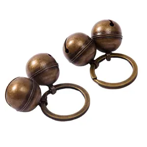Factory Direct Sale Antique Brass Christmas Bell Crafts Jingle Bell For Decoration
