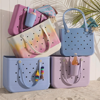 Sacs fourre-tout de plage imperméables en EVA et silicone pour femmes, avec logo personnalisé, vente chaude 2023, vente en gros