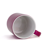 Mug à poignée en forme de cœur, changeant de couleur, vierge pour sublimation, tasse à café magique activée par la chaleur, personnalisable avec photo, cadeau de Saint-Valentin