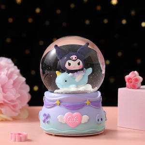 Caja de Música Esférica de Cristal con Diseño de Dibujos Animados, Regalo de Cumpleaños para Niñas, Mini Caja Musical de Escritorio, Linda <span class=keywords><strong>y</strong></span> Romántica para Estudiantes - Product Image 2