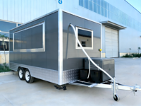 Camion de restauration rapide multifonctionnel en acier inoxydable de haute qualité, chariot de cuisine mobile pour hamburgers, hot-dogs, glaces, en-cas, restauration