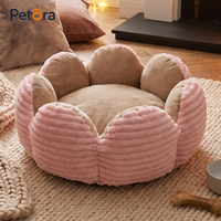 Lit pour animaux de compagnie Petora Luxury Cactus Petals, en peluche douce, confortable et chaud, pour chat et chien