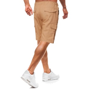 Pantalones Cortos Cargo de Media Pierna para Hombre, Estilo Casual, con Múltiples Bolsillos (6 Bolsillos), Color Negro y Caqui, Ecológicos, Cintura Media, Venta al Por Mayor - Product Image 3