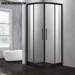 Salle de douche coulissante en verre trempé Ikealuminum Salle de bain Chambre toilette portable et salle de douche