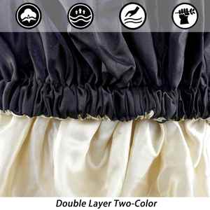 Bonnet de Nuit en Satin Tendance, Imperméable et Réutilisable, Double Couche, pour la Douche – Offre Spéciale - Product Image 4