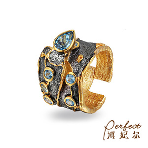Anillos <span class=keywords><strong>de</strong></span> Plata <span class=keywords><strong>de</strong></span> Ley 925 con Piedras, Joyería <span class=keywords><strong>de</strong></span> Lujo <span class=keywords><strong>de</strong></span> Diseño Artesanal Personalizado - Product Image 2