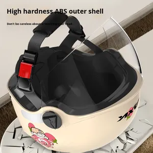 <span class=keywords><strong>Casque</strong></span> de sécurité pour enfants d'été certifié 3C respirant ABS léger demi-<span class=keywords><strong>casque</strong></span> Protection solaire pour garçons filles nouveau pour vélo électrique - Product Image 2
