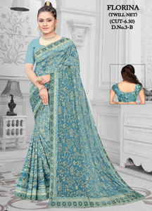 Saris en filet de qualité supérieure en gros – Élégants, stylés, de créateur, protection solaire, séchage rapide, pour fêtes et occasions spéciales - Product Image 6
