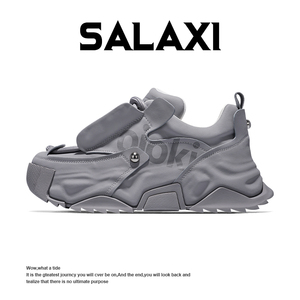 Chaussures de sport de luxe unisexes <span class=keywords><strong>en</strong></span> <span class=keywords><strong>cuir</strong></span> véritable, plateforme épaisse, chaussures de papa, streetwear haut de gamme, chaussures décontractées tendance - Product Image 3