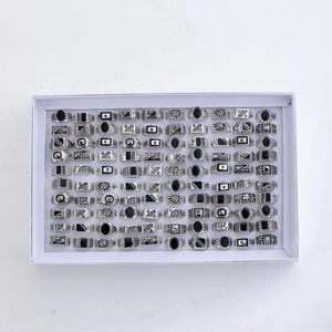 Alla moda ed eleganti anelli da <span class=keywords><strong>uomo</strong></span>, versatili e semplici anelli indice, <span class=keywords><strong>accessori</strong></span> per anelli stile misto cofanetto HS-00366 - Product Image 4