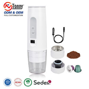 Machine à expresso portable <span class=keywords><strong>12V</strong></span> 150W Capsules Nespresso à faible puissance café moulu accessoire intérieur Compatible pour camions - Product Image 1