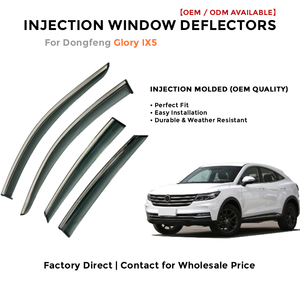 Injection <b>Window</b> Visors Rain Guards for Dongfeng Glory IX5 | Side <b>Window</b> Deflectors Custom Fit Auto Accessories - Product Image 2
